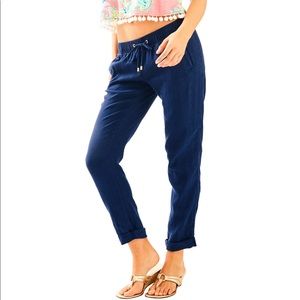 Lilly Pulitzer Aden Pants in True Navy